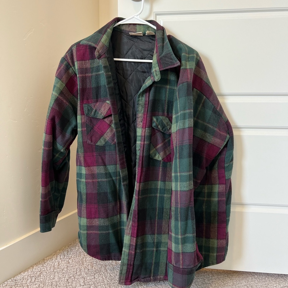 Lined flannel jacket